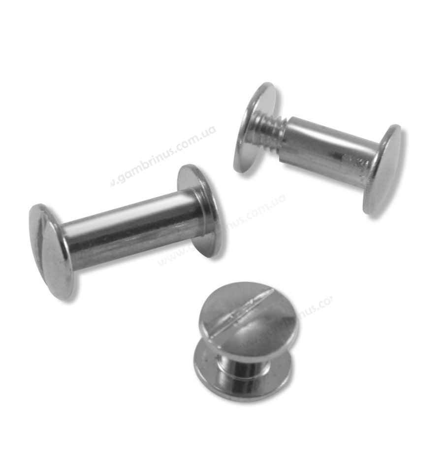 Болти палітурні металеві сріблясті