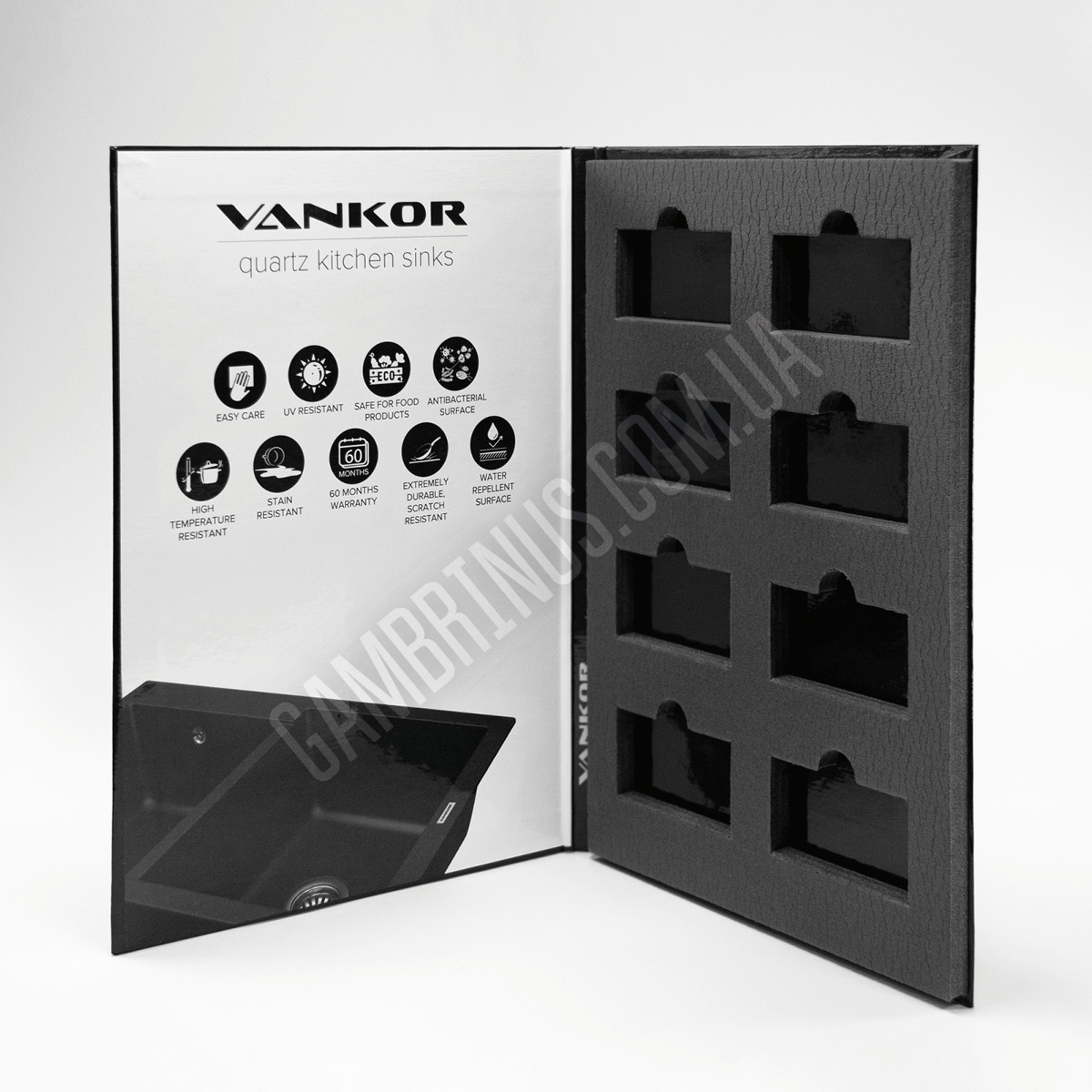 Папки для зразків з ложементом